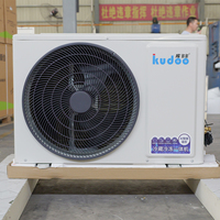 Unité de condensation complète à dégivrage à gaz chaud R410A à COP élevé, 2HP 3HP 4HP 5HP, de qualité industrielle, pour système de réfrigération de chambre froide de fruits de mer