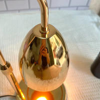 Lampe chauffe-bougie moderne minimaliste en métal sans flamme, sans fumée, à chauffage uniforme, avec variateur d'intensité, pour la décoration intérieure, cadeau, hôtel, salon
