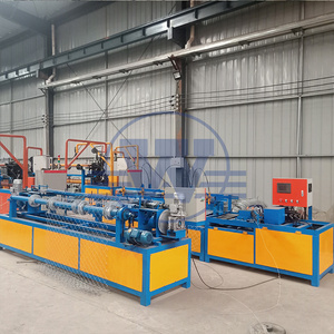 Machine entièrement automatique pour la fabrication de grillages à mailles losangées en fil simple/double, pour clôtures en acier et en fer - Product Image 4