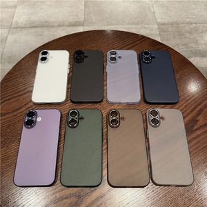 เคสโทรศัพท์มือถือแบบบางพิเศษ ผิวด้าน พร้อมฟิล์มป้องกันเลนส์ สำหรับ iPhone14 Plus 13 12 Pro Max - Product Image 1