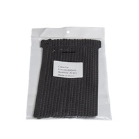 Attaches-câbles en nylon noir auto-bloquants écologiques, réutilisables et ajustables