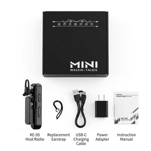KENEARD KE-05 Mini Walkie Talkie Analógico UHF 400-480MHz 16 Canales 0.5W Radio Bidireccional Portátil con Clip <span class=keywords><strong>de</strong></span> Oreja para <span class=keywords><strong>Hotel</strong></span> y Restaurante - Product Image 5