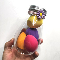 Vente flash : lot de 6 éponges à maquillage, éponges de beauté humides et sèches, éponges à maquillage super douces avec flacon en PE