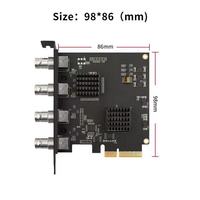 Acasis AC-4SDI 4-Kanal PCIe Capture-Karte mit 4 SDI-Eingängen 1080P 60Hz für Windows 10 Spiele & Live-Streaming