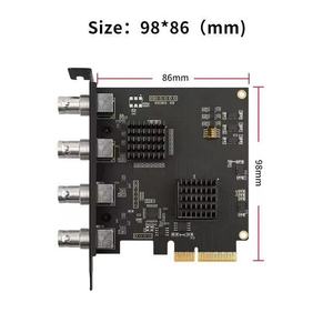 Acasis-tarjeta de captura PCIE de 4 canales, SDI, 1080P, 60HZ, alta calidad, para juego, Reunión, transmisión en vivo - Product Image 5