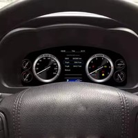 Cluster Digital 12.3 inci untuk Toyota Highlander 2015-2019 instrumen dasbor mobil LCD Panel pengukur kecepatan pemutar Multimedia