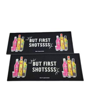 Custom Logo Silicone PVC Bar Mat Rubber Spill Pad Pub <b>Runner</b> Beer Rail Mat Drip Tray Non Slip Coaster Placemat Bartender Mat - Product Image 4