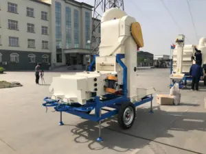 Mobile Commercial Use Sesame Seed Cleaning Machine Small Capacity Grain Cleaner