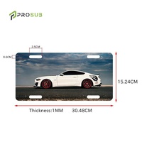 Plaques d'immatriculation personnalisées en sublimation Prosub en gros, différentes tailles, vierges, impressions DIY, plaques d'immatriculation de voiture en aluminium pour sublimation
