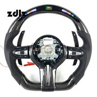 Volant de course en fibre de carbone en forme de D avec éclairage LED pour BMW M Performance, design sportif pour G20 G30 G01 G05 M3 M4, amélioration