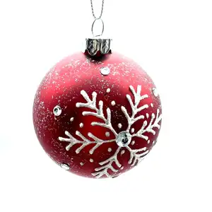 Palline di vetro fatte a mano con combinazione avanzata ornamenti natalizi personalizzati di lusso