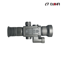 Monoculaire thermique 384x288/640x512 avec télémètre laser 25mm 35mm 50mm 1000m, viseur de chasse thermique, enregistrement vidéo, PIP, WiFi 4x