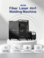 Super promotion du Salon de Mars : Machine à souder au laser à fibre Pratt 4-en-1 en acier inoxydable pour métaux
