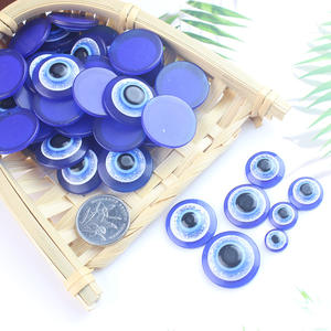 20 unidades/bolsa de abalorios de uñas Kawaii, cabujones de ojo malvado, cabujón de ojo fétido, protección religiosa, buena suerte, parte posterior plana - Product Image 3