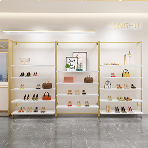 Estantes de Exhibición Personalizados de Metal y Madera para Tienda de Ropa, Bolsos y Zapatos - Product Image 4