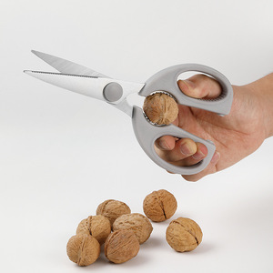 <b>Kitchen</b> <b>Scissors</b> Stainless Steel 8.2 Inch Gray For Meat Vegetable Walnut Cutting Home Use Dishwasher Safe - Product Image 1