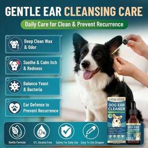 Limpiador de Oídos para Perros, <span class=keywords><strong>Gotas</strong></span> para Oídos con Aceite de Oliva Ozonizado y Equinácea, Sin Alcohol, para Perros y Gatos, 60 ml, Totalmente Natural - Product Image 2