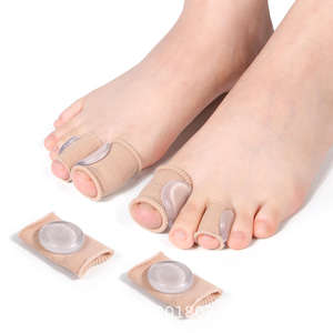 Protège-doigts et orteils avec doublure en gel, soin du pouce, protège-pieds élastique, manchon en tissu pour orteils chevauchants et valgus - Product Image 3