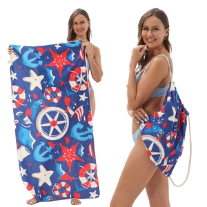 <span class=keywords><strong>Toalla</strong></span> de Playa 2 en 1 que se Plega en una Mochila, <span class=keywords><strong>Toalla</strong></span> de Baño Estampada de Secado Rápido <span class=keywords><strong>para</strong></span> Natación, Traje de Baño <span class=keywords><strong>para</strong></span> Mujer - Product Image 6