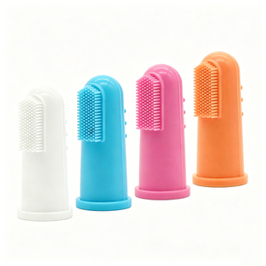 Kit de Cepillado Dental de Silicona para Mascotas, Cepillo de Dientes de Dedo para <span class=keywords><strong>Gatos</strong></span>, Perros, <span class=keywords><strong>Cachorros</strong></span> y Gatitos, Limpieza Dental y Cuidado Bucal, Venta al Por Mayor de Fábrica - Product Image 1