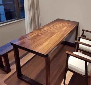 Planche à découper en bois d'acacia de couleur naturelle pour équipement de cuisine de restaurant gastronomique, plan de travail en bois massif - Product Image 6