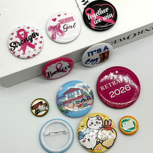 Badges et épingles vierges en fer blanc personnalisables avec logo, vente en gros usine pour événements promotionnels et artisanat - Product Image 4
