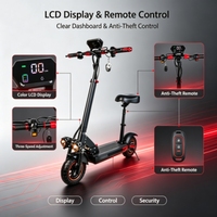 Trottinette électrique pour adultes CT M4 2, moteur 500W, 40 km/h, autonomie 40 km, pneus de 10 pouces, siège, écran LCD, trottinette électrique pliable pour les trajets quotidiens