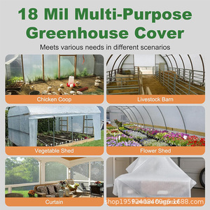 Roc <b>Tarp</b> Transparent Mesh Tarpaulin 8X10M Waterproof Outdoor Cover Fabric - Product Image 4