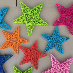 จี้ทอรูปดาวห้าจุดสำหรับวันคริสต์มาสขนาด25ซม. สำหรับตกแต่งพื้นหลังสำหรับถ่ายภาพ - Product Image 3