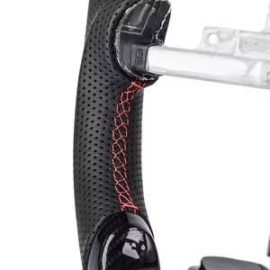 Volant en cuir perforé en fibre de carbone avec impression hydro pour <span class=keywords><strong>Chevrolet</strong></span> <span class=keywords><strong>Corvette</strong></span> C6 Z06 <span class=keywords><strong>Zr1</strong></span> 2006 2007 2008 2009 2010 <span class=keywords><strong>2011</strong></span> - Product Image 5