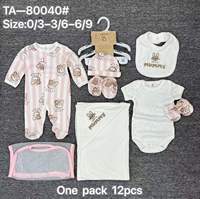 Setelan Baju Bayi Baru Lahir Katun 8 Potong Perlengkapan Bayi Hadiah 0-9 Bulan Kado Baby Shower untuk Bayi Laki-laki Perempuan