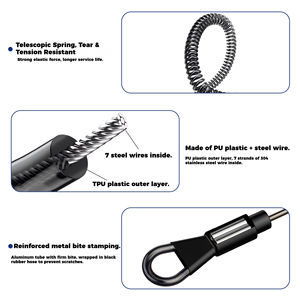 Alicates de pesca resistentes con pinza de pescado antideslizante, cordón de alambre de acero y mosquetón de resorte, Correa antipérdida - Product Image 3