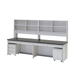 Arredamento Modulare per Laboratorio con Piano di Lavoro in Resina Epossidica, Tavoli da Laboratorio per Ospedali e Scuole - Product Image 1