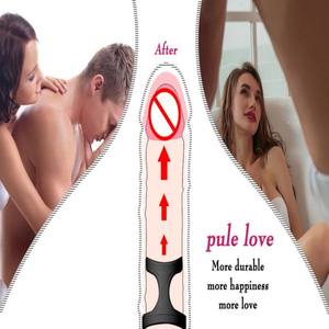 Penisring Voor Mannen Verlengt Ejaculatie, Penisverhoging, Hardheidsverbetering, Geschikt Voor Koppels, Siliconen Haanring - Product Image 3