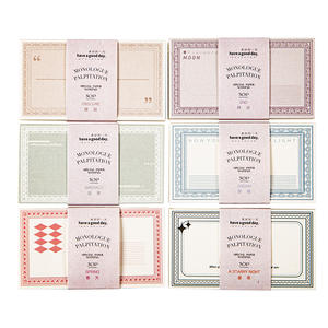 Bloc de notas <span class=keywords><strong>Monologue</strong></span> de serie temprana, luz de papel especial Retro, decoración de Material de cuenta manual, 6 modelos, 30 Uds. Por paquete - Product Image 2