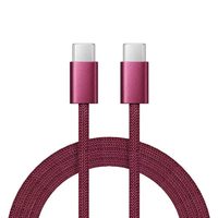 Câble USB C vers USB C Premium 240W PD à charge rapide avec puce E-Marker intelligente, cordon d'alimentation tressé en nylon pour MacBook, iPad, Samsung S24 Ultra
