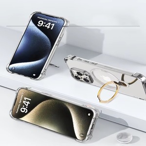 Nueva Funda para Teléfono Móvil para iPhone 15 16 Pro Max, Funda Magnética Transparente a Prueba <span class=keywords><strong>de</strong></span> Golpes con Soporte - Product Image 2