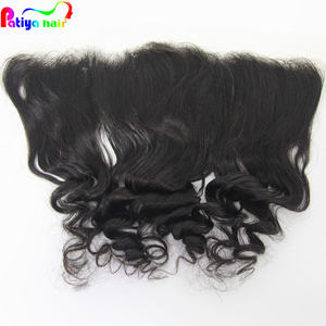 Perruque Naturelle Noire Humain Frontal Lace Closure 13x4 Brésilienne <span class=keywords><strong>Cheveux</strong></span> Toupet Vague Lâche <span class=keywords><strong>Cheveux</strong></span> Humains HD Dentelle Frontale Pièce - Product Image 3