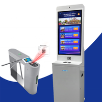Fournisseur de Solution lecteur de cartes étanche Qr code 1D/2D lecteur de codes-barres 7 pouces écran LCD boîte de scanner de billetterie pour parc aquatique