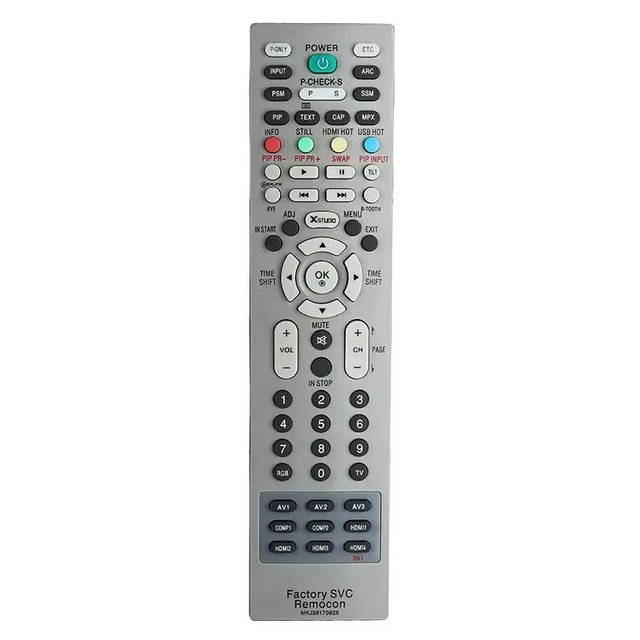 New Factory SVC Remocon MKJ39170828 Remote Control for 3D Smart TV Infrared ABS Plastic Fits Models U52SZ51D & More