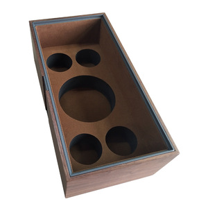 Caja de té de madera de nogal natural, 360x160x107mm, embalaje de regalo duradero de alta gama para té y pastel de luna - Product Image 4