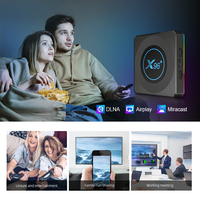 Hutron Factory OEM para X4 Amlogic S905X4 Quad Core Android11 OTT TV Box 8K HDR USB3.0 Reproductor Multimedia Inteligente con Wifi Dual y Logotipo Personalizado