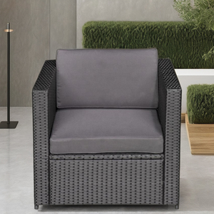 Sofá de ratán de una plaza estilo vietnamita para exteriores, de mimbre, para patio, jardín, sala de estar, hotel y villa, directo de fábrica. - Product Image 3