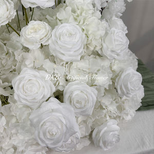 ดอกไม้ประดับทางเดินงานแต่งงานสดชื่นเป็นธรรมชาติ สีขาว ดอกไม้ประดิษฐ์สำหรับทางเดิน ตกแต่งทางเข้าอย่างทันสมัย - Product Image 3