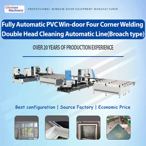 Machine de soudage de profilés UPVC sans soudure, contrôlée par PLC, verticale, quatre coins, automatique, pour la construction de cadres de fenêtres et de portes - Product Image 1