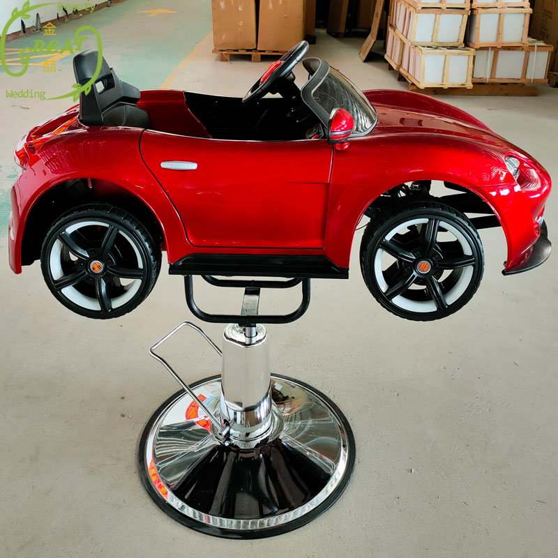 Great Foshan Factory Hot Sale Hair Cutting Chair Salon Stylist Modern Red Hair Kids Salon Chair For Children