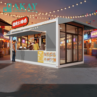 Mini Restaurant Préfabriqué Portable Pliable pour Fast-Food, Kiosque Café Conteneur, Micro-Maison