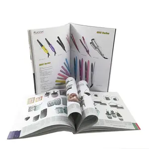 Perfecte Binding Softcover Tijdschrift Afdrukken Fabriek Prijs Gecoat Papier Promotionele Brochures Voor Reclame