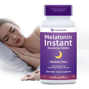 200 tablet non-lengket Melatonin cepat memecahkan obat gratis dewasa yang berlaku bantuan tidur rasa stroberi - Product Image 1