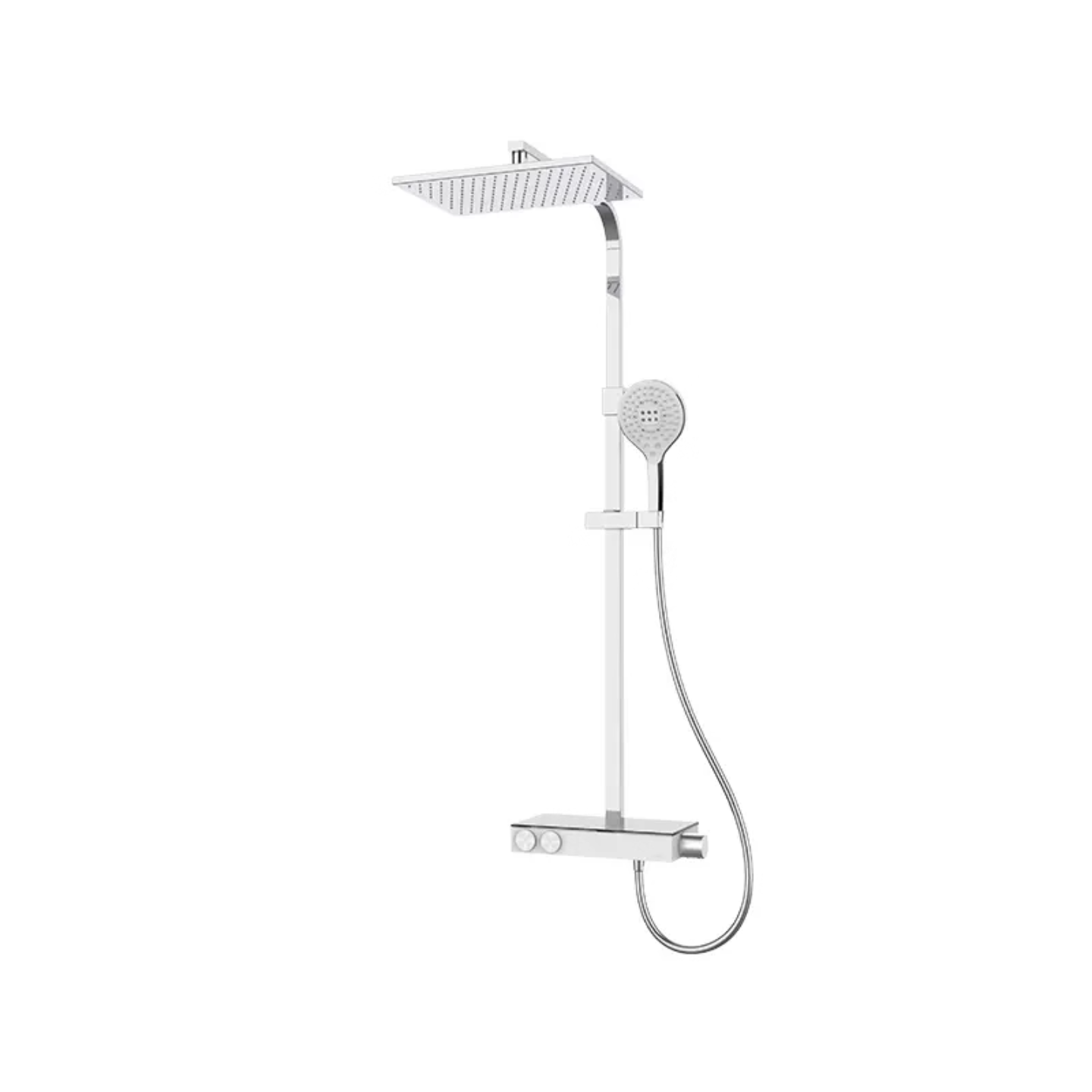 Pommeau de douche double plaqué - Jet de tête à fonction unique